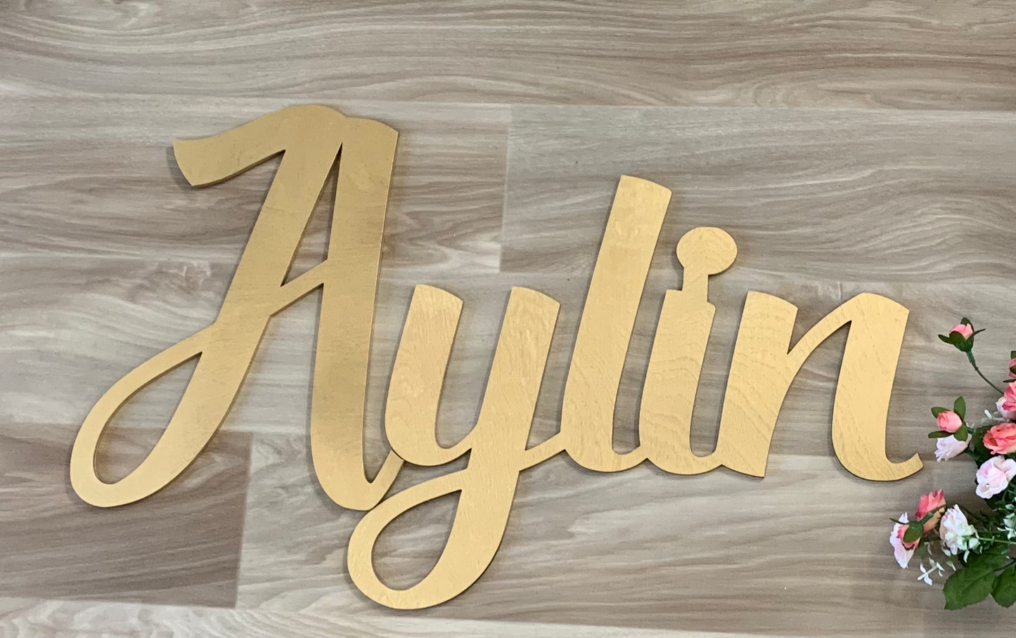 Wooden Name sign - Creationsbyjnii 