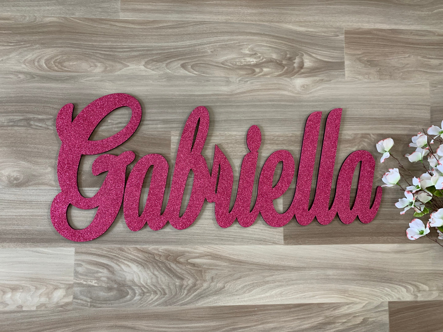 Wooden Name sign - Creationsbyjnii 