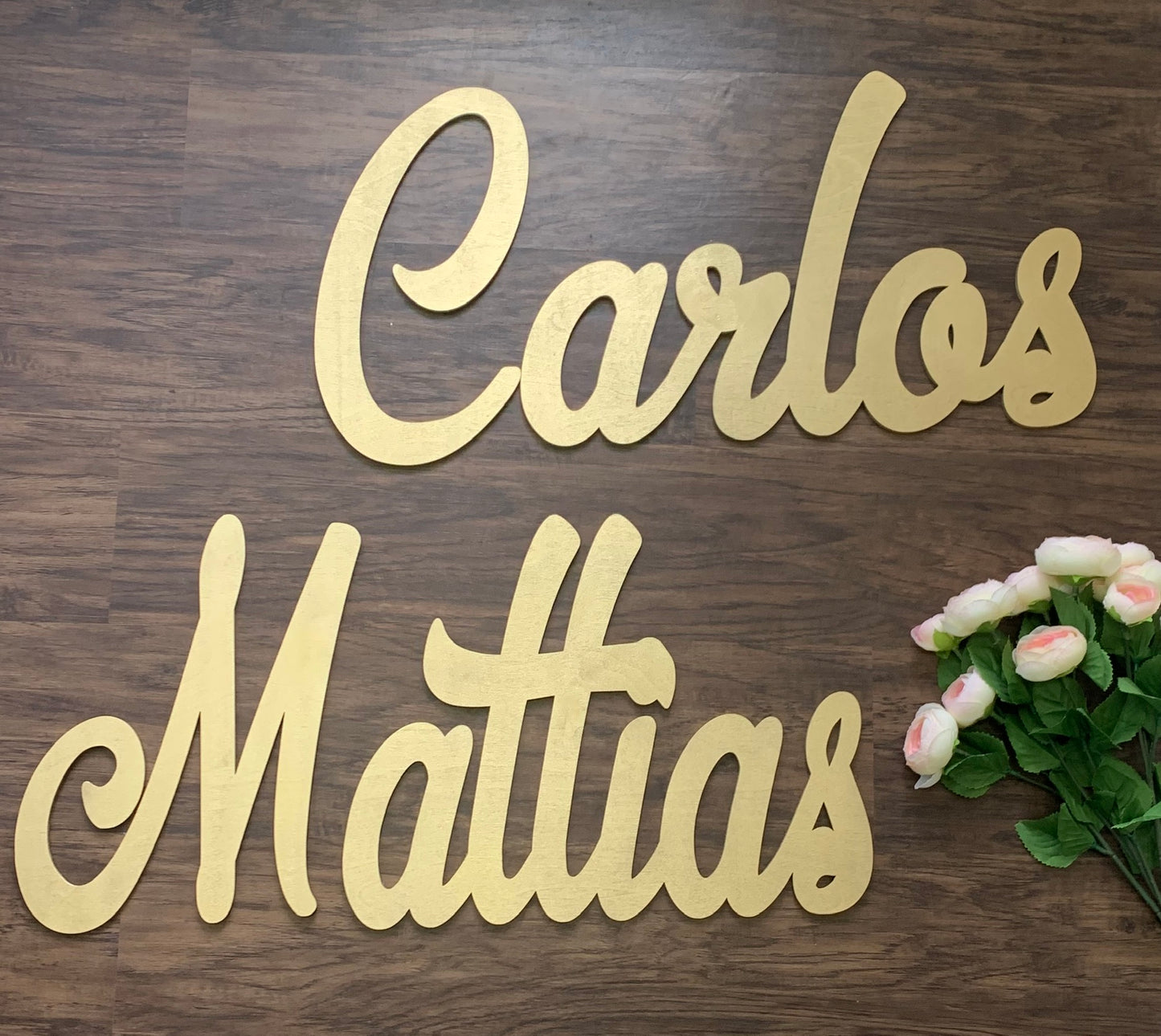 Wooden Name sign - Creationsbyjnii 